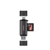 USB3.0+Type-C3.0二合一多盘符SD/TF读卡器(钛空灰)挂卡装-国内版CN(NJ)