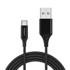USB Type-C抗折断数据充电线(1000mm)(魔幻黑)PET盒装/彩盒装-国内版CN