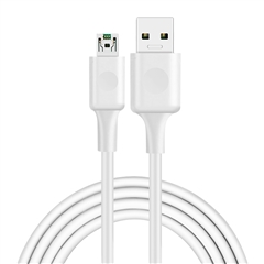 PISEN PRO-VOOC 4A Micro闪充数据线(1.2m)(苹果白)纸质彩盒装-国内版CN