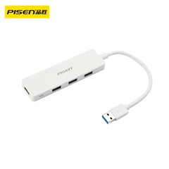 USB3.0转4*USB3.0HUB转换器0.15m(<font color="red">苹果</font>白)纸质彩盒装-国内版CN(NJ)