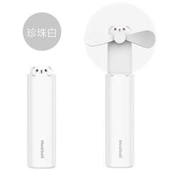 四喜丸子-小熊猫伸缩手持风扇(珍珠白)纸质彩盒装-国内版CN