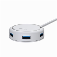 Type-C3.1转4*USB HUB转换器(Ⅲ)(0.25m)(<font color="red">苹果</font>白)纸质彩盒装-国内版CN(N