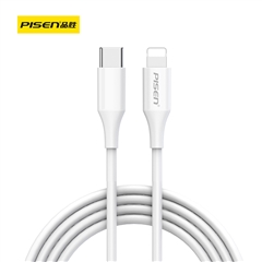 PISEN QUICK Type-C to Lightning3A数据线(2.2m)(苹果白)纸质彩盒装-国内版CN
