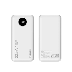 移动电源 PISEN PRO 全兼容圆屏数显充电宝22.5W 10500(苹果白)纸质彩盒装-国内版CN