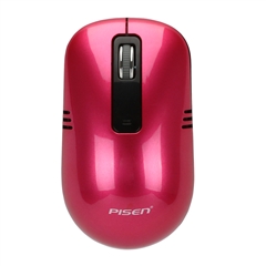 无线2.4G标准型鼠标M103-mini  玫瑰红(T)