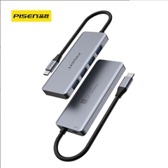 Type-C转4*USB+Micro HUB转换器(铝壳款)深空灰纸质彩盒装-国内版CN(NJ)