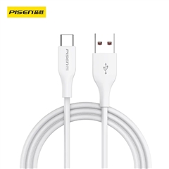 PISEN PRO 6A全兼容大电流数据充电线(1.2m)(苹果白)纸质彩盒装-国内版CN