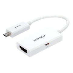 MHL 智能手机高清连接器(For GALAXY SIII SIV NoteII)白色