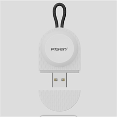 PISEN 便携式手表磁吸无线充电座(USB接口)(TS-C178/云初白)