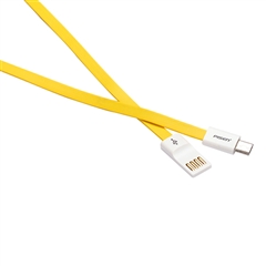 小面Micro USB 数据充电线II（800mm)柠檬黄(T)
