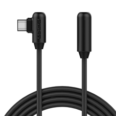 USB Type-C(L头)数据充电线(1000mm)(魔幻黑)挂卡装-国内版CN