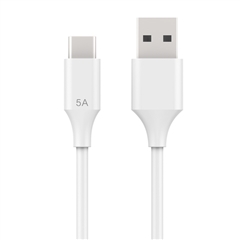 USB Type-C 5A极速充电数据线(1000mm)(苹果白)PET盒装-国内版CN