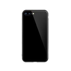 玻璃手机保护壳I7p/I8p(亮黑色)牛皮盒装-国内版CN