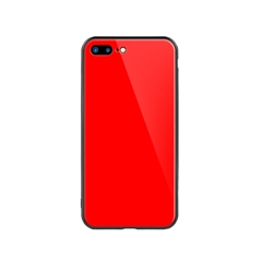 玻璃手机保护壳I7p/I8p(红色)牛皮盒装-国内版CN