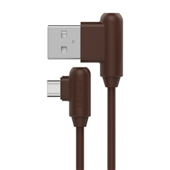 带电青年-USB Type-C(L头)数据充电线(1000mm)(摩卡棕)彩盒装-国内版CN