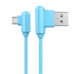 带电青年-USB Type-C(L头)数据充电线(1500mm)(海心蓝)彩盒装-国内版CN